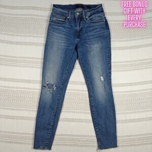 Lucky Brand Ava Distressed Mid Rise Super Skinny Jeans Size 4/27